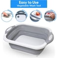 thumbnail image 4 of AquaPure – Fruit and Vegetable Washing Basket, Foldable Chopping Board with Draining Plug, Plastic, 4 of 6