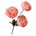 thumbnail image 2 of Artificial Flowers 3heads Peony Cored Peony Artificial Flower Fake Rose Wedding Living Room Decoration (Light Pink), 2 of 5
