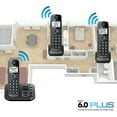 thumbnail image 7 of Restored Panasonic KX-TG3833M 3 Handset Black Cordless Phone, 7 of 7