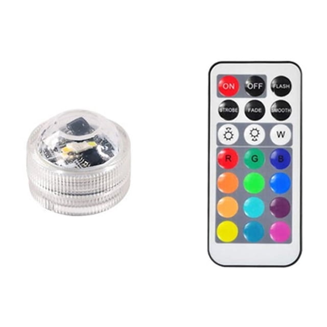 1-10pcs IP65 Waterproof Submersible LED Lights Remote Control LED Tea Mini Lights Underwater Lamp For Wedding Party Vase Decor ,Easy to Install