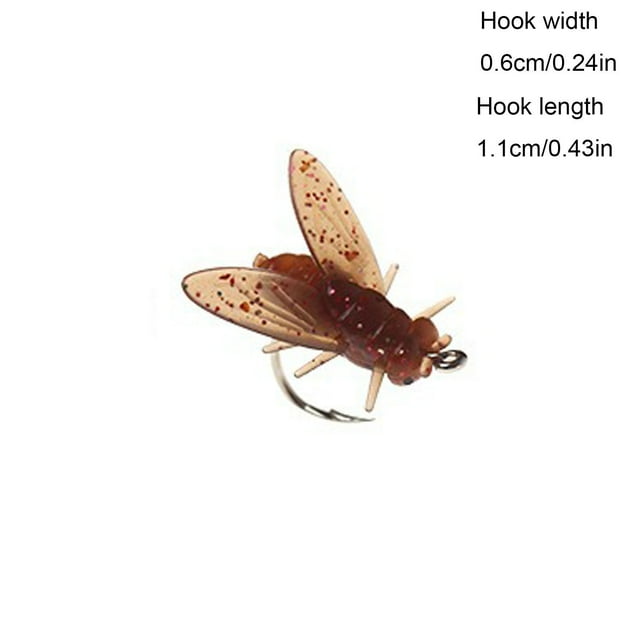 Fly Fishing Bait 30PCS 2024 New Fly Hook Soft Bait Add Fish Attractant Fishing Gear
