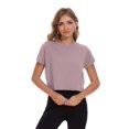 thumbnail image 2 of Dalavch Top corto para mujer, paquete de 6, holgado, talla grande, 2 of 6