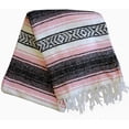 thumbnail image 2 of Del Mex Authentic Mexican Blanket, Woven in Mexico, 70" x 50" Falsa for Outdoors (Pink), 2 of 7