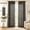 Dark Brown, variant on 95 Inch Back Tab Linen Sheer Curtains 2 Panels Set, Ivory Cream Sheer Window Drapes, 50x95 in for Living Room Bedroom