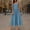 01 Blue, variant on Weiqiqre Summer Dresses for Women Summer Dress Casual Sleeveless Spaghetti Strap Smocked Ruffle Beach Long Maxi Dress with Pockets