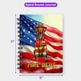 thumbnail image 5 of Firefighter Vizsla Hero Rescue Fire Dept Fireman USA Flag Spiral Bound Journal Vizslas Dog Lover Gifts Idea 5x7in Spiral Notebook - 02026, 5 of 5