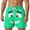 Mint Green, variant on HXWCHs Men's Casual Shorts with Unique Face Pattern Design for Comfortable Lightweight Summer Outdoor Streetwear Fashion L Purple