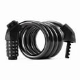 thumbnail image 2 of Candado de cable para bicicleta de 5 dígitos, superfuerte, de color negro, grueso, antirrobo, duradero y portátil, 2 of 8