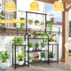 thumbnail image 2 of Soporte para plantas Simple Trending de metal, 3 niveles, colgante, negro, 2 of 7