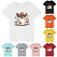 thumbnail image 2 of GERsome Boys Girls Cotton Shirt Cute Graphic Crewneck T-Shirt Short Sleeve Summer Tops Unisex Kids Basic Tees, Sizes 3-10 Years, 1-Pack, 2 of 4