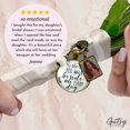 thumbnail image 4 of Bridal Bouquet Photo Charm Sister Beside Me White Wedding Memorial Picture Jewelry, 4 of 9
