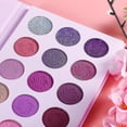 thumbnail image 5 of Paleta de sombras de ojos HUOGUO Maquillaje con purpurina brillante de 15 colores, 5 of 5
