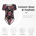 thumbnail image 6 of Naloa Ladybug Women's Short-Sleeved Onesie, One-Piece Swimsuit for Parties, dates, clubs - Large, 6 of 9