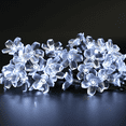 thumbnail image 5 of 2 Pack Solar Flower Lights Outdoor Waterproof,4x50 LEDs Decorating String Light With Stake,Auto On/Off,2 Lighting Modes,Outside Fairy Lights For Garden,Balcony,Patio,Fence, Cool White, 5 of 7