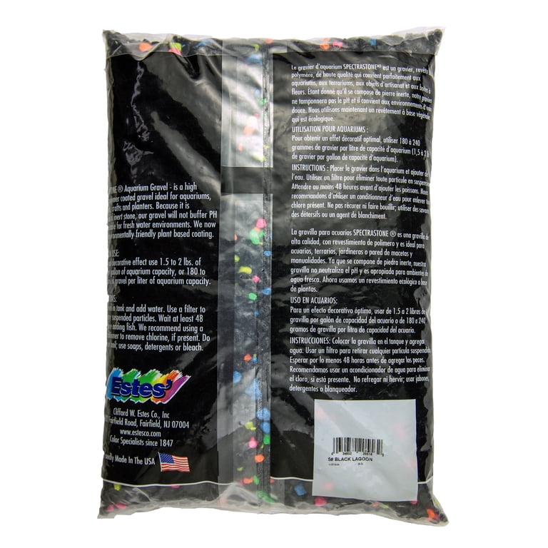 Spectrastone Black Lagoon Aquarium Gravel, 5 Lbs photo 3