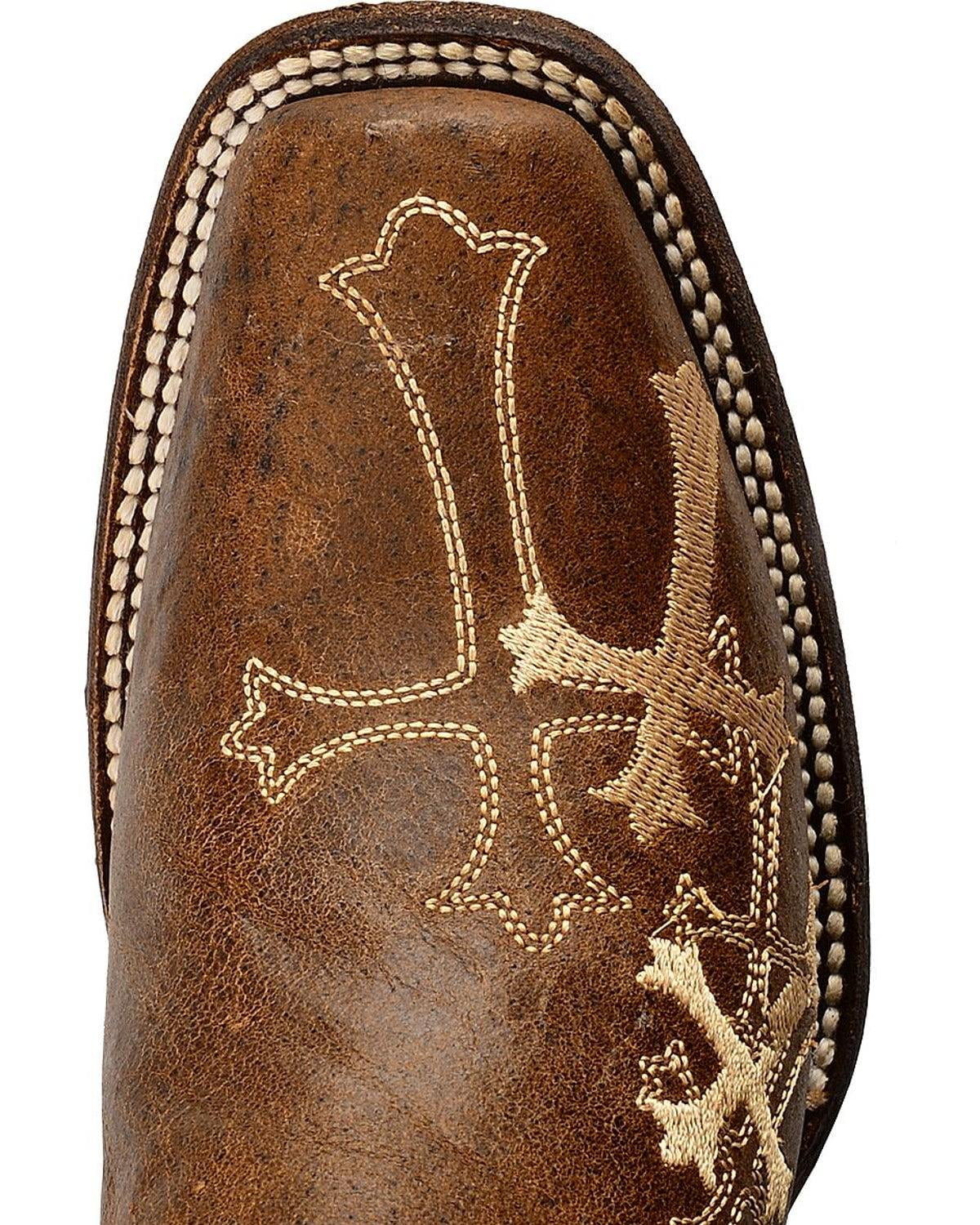 Corral Women's Circle G Side Cross Embroidered Square Toe Western Boot Corral Women's Circle G Side Cross Embroidered Square Toe Western Boot