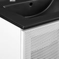 thumbnail image 6 of Calla 24" Perforated Metal Bathroom Vanity in Black White, 6 of 11