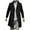 Black, variant on ZQUUVOU Men's Fall Winter Business Tweed Coat Male Buttoned Lapel Medium-Length Coat Suit Jacket Long-Sleeved Hoodless Casual Coat Black