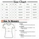 thumbnail image 3 of Fiudx Ofertas Flash Del Día Solo En Línea Moda Mujer Casual Cuello Redondo Impresión Blusa Manga Corta Camiseta Tops, 3 of 3