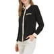 thumbnail image 4 of CAMISA DE TRABAJO DE MANGA LARGA CON BOTONES PARA MUJERES COLOR BLOCK XS NEGRO, 4 of 8