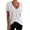 White, variant on Public Womens Short Sleeve V Neck T-Shirts Causal Solid Loose Fit Summer Tops Shirts Black M