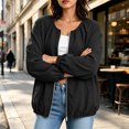 thumbnail image 5 of Fewfanhot Womens Clothes Oversized Lightweight Fall Winter Coat with Pocket Zip Up Warm Utility, 5 of 6