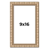 9x16 Frame Silver Real Wood Picture Frame Width 1.5 inches | Interior Frame Depth 0.5 inches |