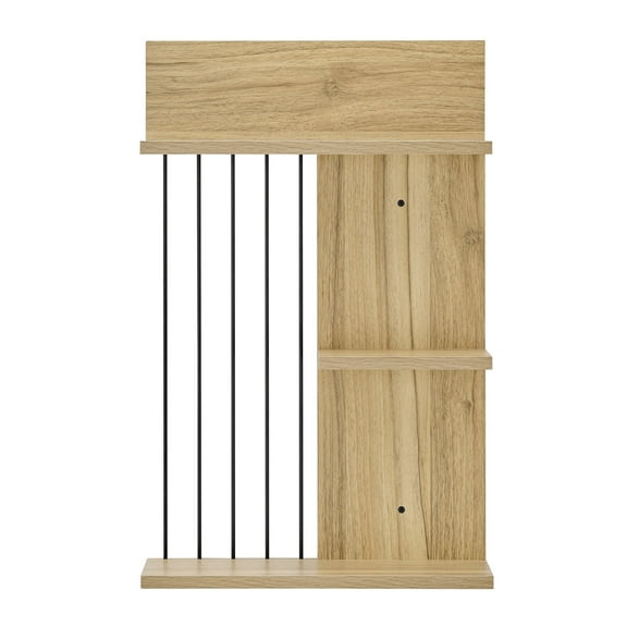 Danya B. Seville Dynamic Utility Ledge Wall Shelf - Chestnut