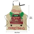 thumbnail image 2 of Kdxio Christmas Vintage Red Truck Apron with Pockets Adjustable Kitchen Aprons for Men Women Waterproof Aprons for Cooking,Drawing,Crafting, Baking Household Cleaning, 2 of 8