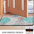 thumbnail image 3 of Orange Floral and Petal Pattern Door Rugs,Washable Non Slip Door Mats Indoor,Decorative Door Mats,Entry Mat Indoor for Entrance,Bedroom,Kitchen,Bathroom,30"x17", 3 of 6