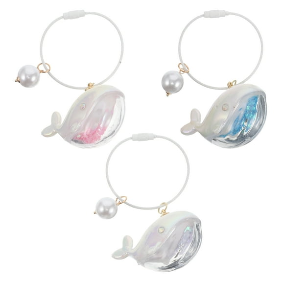 unbranded 3pcs Dolphin Keychains For Ocean Themed Party Favors Iridescence Animal Key Ring Kids Adults Birthday Baby Shower Party Accessories