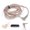 C, variant on Upgrade Cable HiFi Earphone Replacement Cable 0.75mm Gold-Plated Connector Transparent Black Cable C Pin In-line Control with Mic for KZ ZSN/ZSN PRO/ZS10 PRO/AS16/AS12