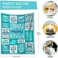 thumbnail image 5 of Mimi Gifts, Mimi Gifts for Grandma, Best Mimi Ever Gifts Throw Blanket 60" X 80", Mimi Gifts from Grandkids, Gifts for Mimi Birthday Christmas Mother''s Day, 5 of 6