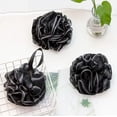 thumbnail image 3 of Charcoal Loofah Set - 4-Piece Bath Sponge 50g  for Deep Cleansing and Exfoliation - Natural Bamboo Charcoal Infused - Shower Essential Smooth & Healthy Skin - by MZA Body Store, 3 of 7