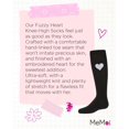 thumbnail image 7 of MeMoi  Fuzzy Heart Knee High Socks - Girls - Female, 6, Black, 7 of 7