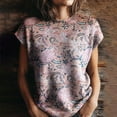 thumbnail image 4 of ZJXFGS Womens Short Sleeve Sweater Short Sleeve Sweaters formal Tops Sweaters for Women Trendy Pink XL, 4 of 5