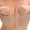 1-Beige, variant on Women's Front Buckle Closure Strapless Bras Plus Size No Underwire Push up Tube Tops Stretchy Ribbing Non- Full Coverage Seamless Solid Color Bandeau Bras 1-White XXXXL