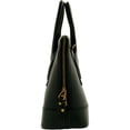 thumbnail image 2 of Anne Klein Women's Small Billie Faux Leather Dome Top-Handle Bag Satchel - Black, 2 of 3