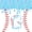 Light Blue G, variant on Manfei Cute Baseball Shower Curtain 72Wx72L, Cartoon Personalized Initial ABathroom Curtain, Light Blue A