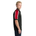 thumbnail image 3 of Sport-Tek ST658 Tricolor Shoulder Micropique Sport-Wick Polo, Mens Polo Shirts, 3 of 5