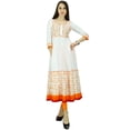 thumbnail image 1 of Phagun Kurta Floral Ethnique en Coton Anarkali Kurti Robe de Designer Bollywood, 1 of 1