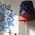 thumbnail image 1 of Sacred Blue Half Mandala Wall Sticker Removable Vinyl Peel, 1 of 5
