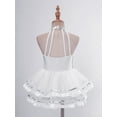 thumbnail image 5 of iiniim Kids Girls Shiny Sequins Dance Dress Figure Skating Sleeveless Halter Tutu Leotard Dancewear White 4, 5 of 7
