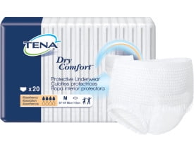 TENA Dry Comfort Protective Incontinence Underwear, Moderate Absorbency, Medium, 20 count