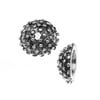 Nunn Design Antiqued Silver Plated Urchin Bead Cap 11.5mm (2)