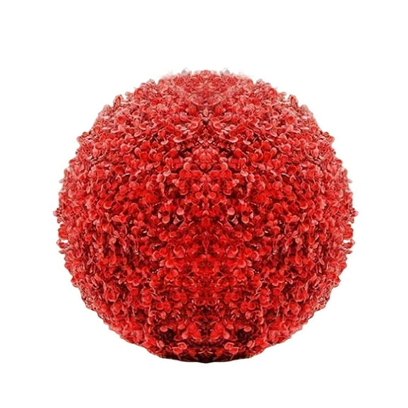 Boxwood Flower Balls - Realistic Artificial Topiary Decor for Porch, Arcades & Events - Weatherproof UV Resistant Greenery for Year-Round Decoration