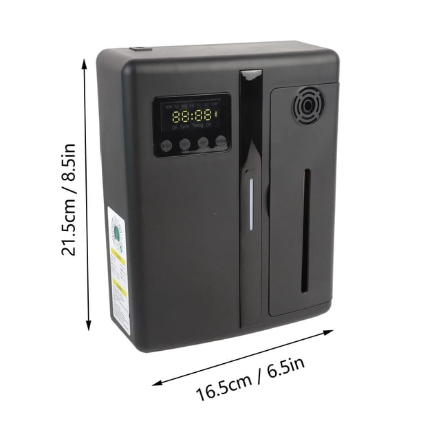 Commercial Essential Oil Diffuser - App-Controlled Scent Diffuser For Restaurants, Offices (Black, US Plug)