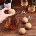 thumbnail image 3 of 4Pcs Wine Cork Ball Wooden Cork 2inch Ball Stopper Reusable Ball Stopper Wine Bottle Plug Stoppers for Wine Decanter Carafe Bottle Replacement for DIY Round, 3 of 6