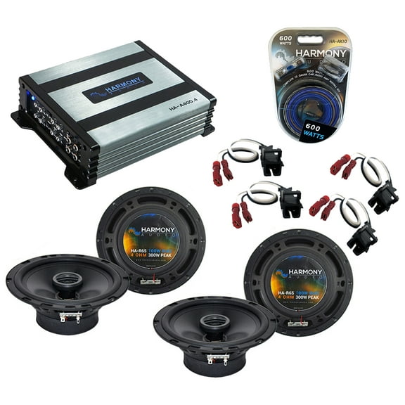 HA-65 Chevy Colorado 04-12 6.5" 300W, 800W Speaker Sub Amp &10 Gauge Amp Kit