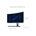 thumbnail image 6 of ViewSonic 34 Inch Ultrawide Curved Gaming Monitor, 1440p, 1ms, 180Hz, AMD FreeSync Premium, Eye Care, HDMI, Display Port, 6 of 7